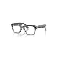 Ray-Ban Meta Shiny Transparent Grey Frame Blue Lenses AI Glasses