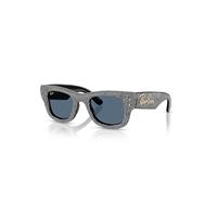 Ray-Ban Sunglasses Unisex Wayfarer Puffer Crystal Pav Edition - Black Frame Blue Lenses 47-23