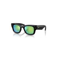 Ray-Ban Sunglasses Unisex Wayfarer Puffer - Black Frame Green Lenses 47-23