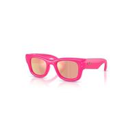 Ray-Ban Sunglasses Unisex Wayfarer Puffer Special Collection - Pink Frame Brown Lenses 47-23