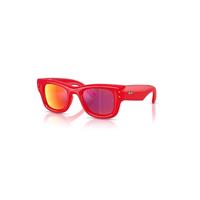 Ray-Ban Sunglasses Unisex Wayfarer Puffer Special Collection - Red Frame Brown Lenses 47-23