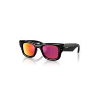 Ray-Ban Sunglasses Unisex Wayfarer Puffer - Black Frame Brown Lenses 47-23