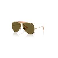 Ray-Ban Sunglasses Unisex The Shooter By Dolce&gabbana - Arista Gold Frame Brown Lenses 58-09