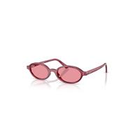 Ray-Ban Sunglasses Unisex Khal Bio-based Online Only Limited - Violet Havana Frame Pink Lenses 48-20