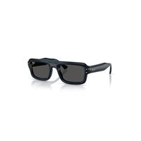 Ray-Ban Sunglasses Unisex Flacko Puffer - Transparent Dark Blue Frame Black Lenses 52-23
