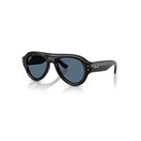 Ray-Ban Sunglasses Unisex Aviator Puffer - Black Frame Blue Lenses 50-21