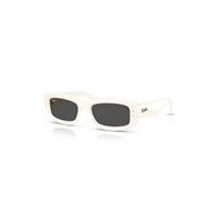 Ray-Ban Sunglasses Unisex Kiliane Puffer - Full Cream Frame Black Lenses 55-19