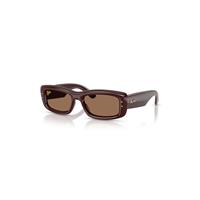 Ray-Ban Sunglasses Unisex Kiliane Puffer - Transparent Dark Brown Frame Brown Lenses 55-19
