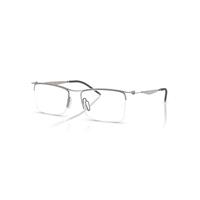Ray-Ban Eyeglasses Unisex Rb7554 Optics - Gunmetal Frame Transparent Lenses Polarized 55-18