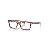 Ray-Ban Eyeglasses Unisex Brunel Optics - Striped Havana Frame Transparent Lenses Polarized 53-19