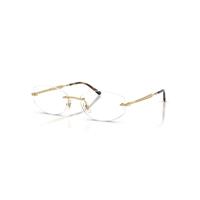 Ray-Ban Eyeglasses Unisex Rb3792v Optics - Gold Frame Clear Lenses 55-17