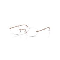 Ray-Ban Eyeglasses Unisex Rb3792v Optics - Copper Frame Clear Lenses 55-17