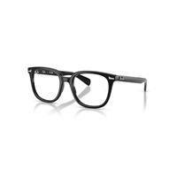 Ray-Ban Eyeglasses Unisex Brunel II Optics - Black Frame Transparent Lenses Polarized 51-20