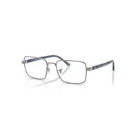 Ray-Ban Eyeglasses Unisex Rb6560 Optics - Blue Frame Transparent Lenses Polarized 52-19