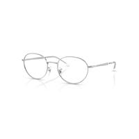 Ray-Ban Eyeglasses Unisex Rb6558 Optics - Silver Frame Transparent Lenses Polarized 54-20