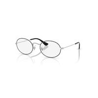 Ray-Ban Eyeglasses Unisex Oval Optics Kids - Silver Frame Clear Lenses Polarized 46-19