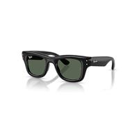 Ray-Ban Sunglasses Unisex Puffer Kids Bio-based - Black Frame Green Lenses 42-19