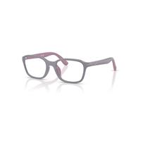 Ray-Ban Eyeglasses Unisex Rb1906 Opitcs Kids Bio-based - Purple & Rubber Pink Frame Clear Lenses Polarized 48-16