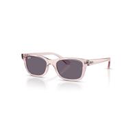 Ray-Ban Sunglasses Unisex Rb9086s Kids - Transparent Pink Frame Violet Lenses 46-17
