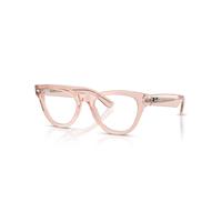 Ray-Ban Eyeglasses Woman Skyler Optics - Transparent Pink Frame Transparent Lenses Polarized 50-20