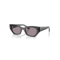 Ray-Ban Sunglasses Unisex Zena Bio-based - Transparent Grey Frame Violet Lenses 49-22
