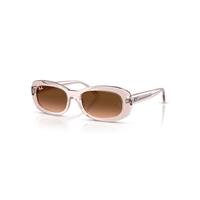 Ray-Ban Sunglasses Woman Rb2221 - Transparent Pink Frame Pink Lenses 56-18