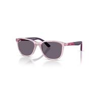 Ray-Ban Sunglasses Children Rb9077s Kids Bio-based - Pink With Rubber Pink Frame Violet Lenses 49-16