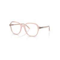 Ray-Ban Eyeglasses Unisex Rb5456 Optics - Transparent Pink Frame Transparent Lenses Polarized 56-18