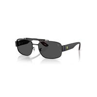 Ray-Ban Sunglasses Unisex Rb3797m Scuderia Ferrari Collection Polarized+ Lenses - Matte Black Frame Grey Lenses Polarized 58-18