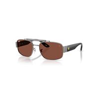 Ray-Ban Sunglasses Unisex Rb3797m Scuderia Ferrari Collection - Grey Frame Red Lenses 58-18
