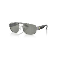 Ray-Ban Sunglasses Unisex Rb3797m Scuderia Ferrari Collection - Grey Frame Green Lenses 58-18