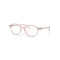 Ray-Ban Eyeglasses Unisex German Optics - Transparent Pink Frame Transparent Lenses Polarized 53-20