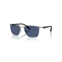 Ray-Ban Sunglasses Unisex Rb3673m Scuderia Ferrari Collection - Black Frame Blue Lenses 56-17