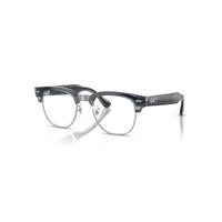 Ray-Ban Meta Audio Clubmaster Transparent Sky Blue Frame Blue Lenses AI Glasses