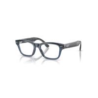 Ray-Ban Meta Audio Burbank Transparent Blue Frame Blue Lenses AI Glasses