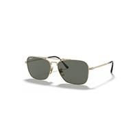 Ray-Ban Sunglasses Unisex Caravan Titanium - Gold Frame Green Lenses Polarized 58-15