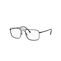 Ray-Ban Eyeglasses Unisex Rb6434 Optics - Black Frame Clear Lenses Polarized 53-18