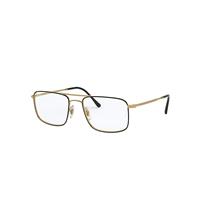 Ray-Ban Eyeglasses Unisex Rb6434 Optics - Gold Frame Clear Lenses Polarized 53-18