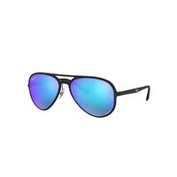 Ray-Ban Sunglasses Unisex Rb4320ch Chromance - Black Frame Blue Lenses Polarized 58-16