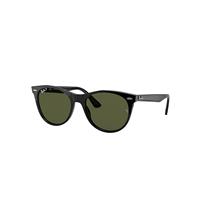 Ray-Ban Sunglasses Unisex Wayfarer II Classic - Black Frame Green Lenses Polarized 52-18