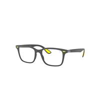 Ray-Ban Eyeglasses Unisex Rb7144m Scuderia Ferrari Collection - Grey Frame Clear Lenses Polarized 53-18