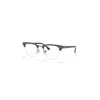 Ray-Ban Eyeglasses Unisex Clubmaster Metal Optics - Blue Frame Clear Lenses 50-22