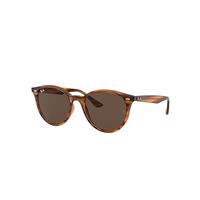 Ray-Ban Sunglasses Unisex Rb4305 - Striped Red Havana Frame Brown Lenses 53-19