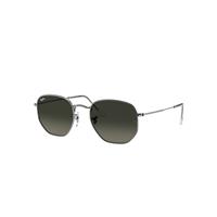 Ray-Ban Sunglasses Unisex Hexagonal Flat Lenses - Gunmetal Frame Grey Lenses 54-21