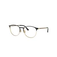 Ray-Ban Eyeglasses Unisex Rb6375 Optics - Gold Frame Clear Lenses Polarized 53-18