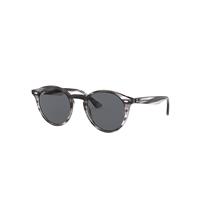 Ray-Ban Sunglasses Unisex Rb2180 - Striped Grey Havana Frame Grey Lenses 49-21