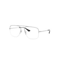 Ray-Ban Eyeglasses Unisex General Gaze Optics - Silver Frame Clear Lenses Polarized 56-17