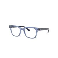 Ray-Ban Eyeglasses Unisex Rb4323v Optics - Blue Frame Clear Lenses Polarized 51-20
