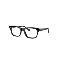 Ray-Ban Eyeglasses Unisex Burbank Optics - Black Frame Clear Lenses 54-19