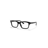Ray-Ban Eyeglasses Unisex Burbank Optics - Black Frame Clear Lenses 52-19